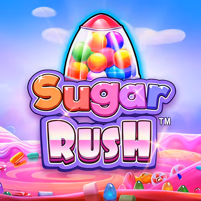 Slot Sugar Rush colorata con tema dolciumi